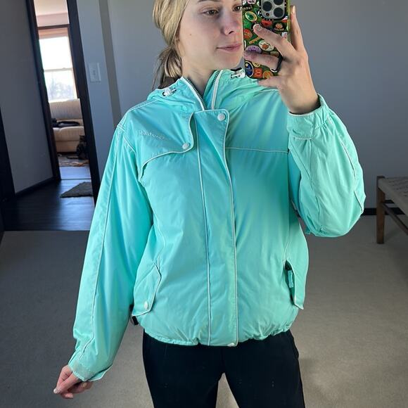 Burton: Retro Turquoise Ski/ Snowboard Jacket - Picture 1 of 7